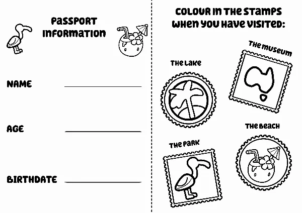 Bluey Passport Sheet 2